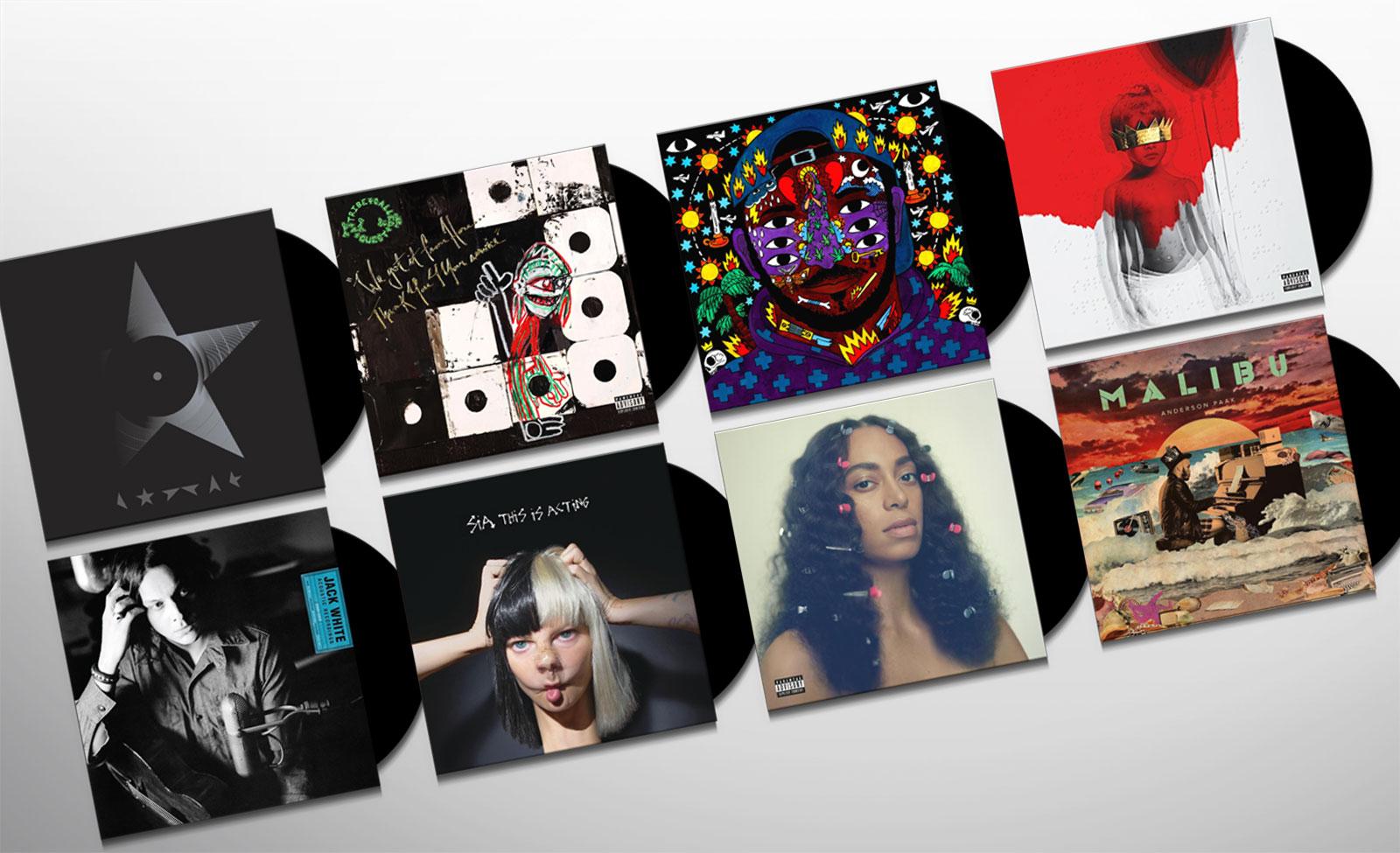 2016 Vinyl Best Sellers