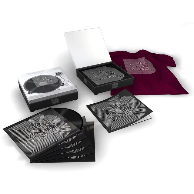 DEF JAM 30 LP BOX SET WITH BURGUNDY T-SHIRT