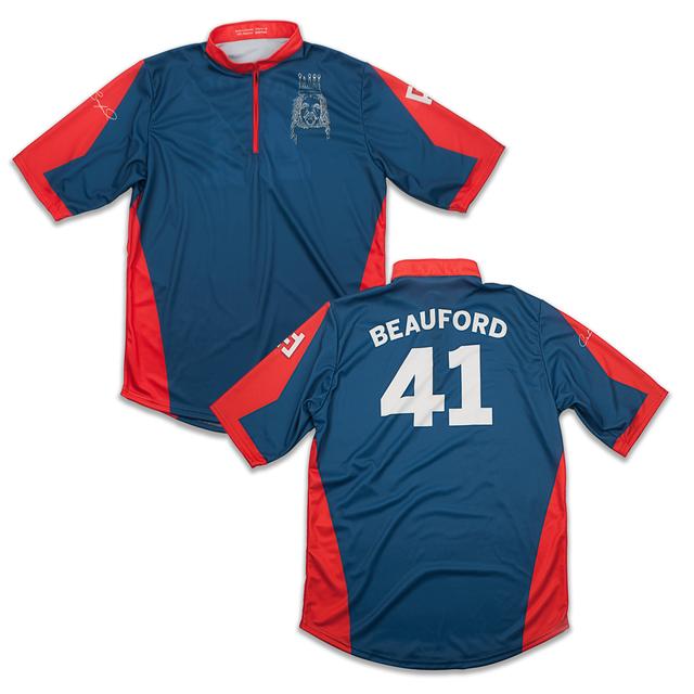 Dave Matthews Custom Carter Beauford Jersey Red/Blue