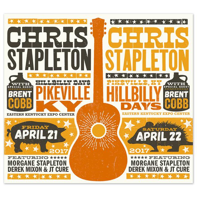 chris stapleton show poster pikeville ky 4 22 17 second of two