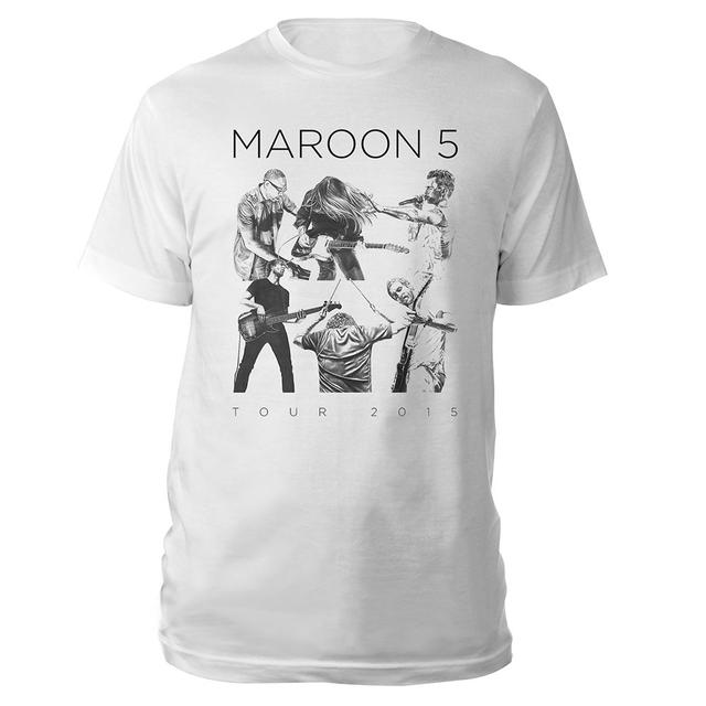 Maroon 5 World Tour 2015 Live Drawing Shirt