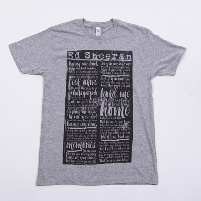 ed sheeran photograph t shirt x large only ed sheeran photograph t shirt x large only