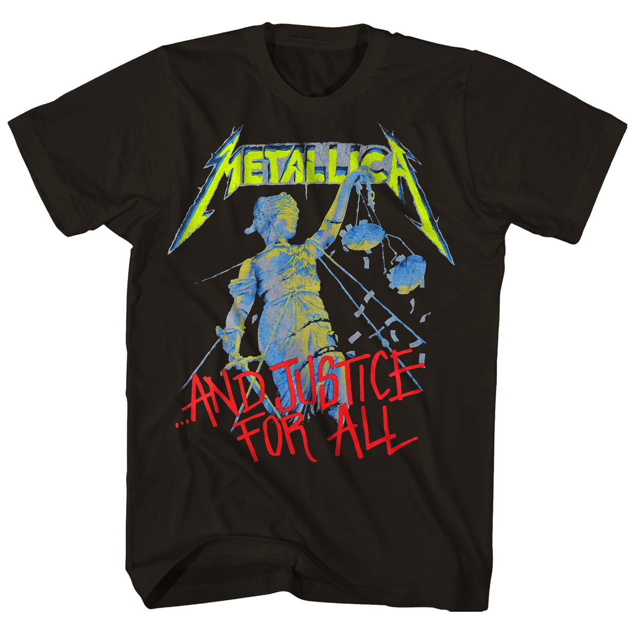 metallica and justice for all faces t shirt